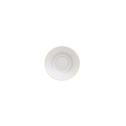 Pires Ch&aacute; Filetada Tramontina Elisa em Porcelana com Borda Dourada Cor Ouro| Filete - SKU 96010331 - 1