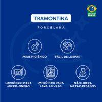 Conjunto X&iacute;cara e Pires de Caf&eacute; Tramontina Anna em Porcelana Decorada 2 Pe&ccedil;as Cor Ouro| Filete - SKU 96010438 - 2 image number 1