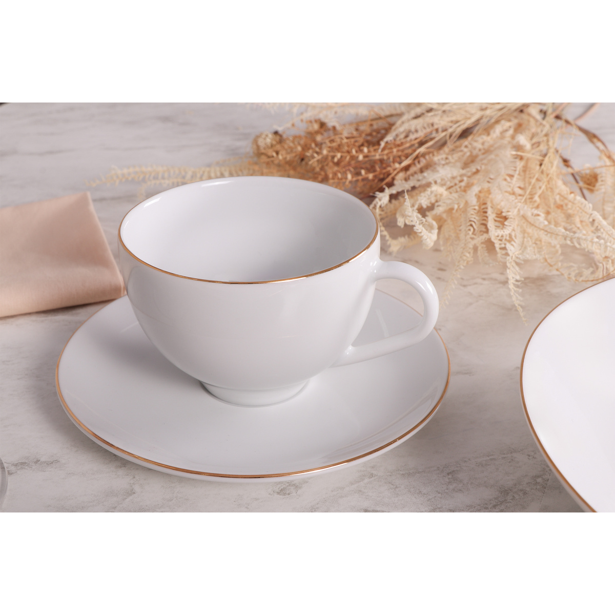 Aparelho de Jantar Tramontina Anna em Porcelana Decorada 30 Pe&ccedil;as Cor Ouro| Filete - SKU 96010490 - 8 image number 7