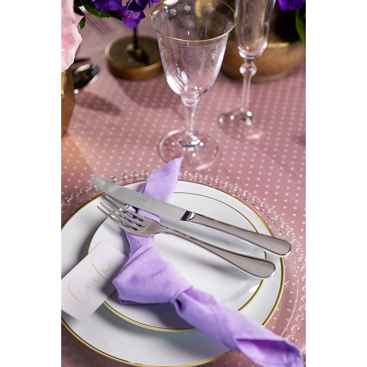 Aparelho de Jantar Tramontina Anna em Porcelana Decorada 30 Pe&ccedil;as Cor Ouro| Filete - SKU 96010490 - 9 image number 8