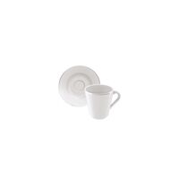 Conjunto X&iacute;cara e Pires de Caf&eacute; Tramontina Joana em Porcelana, 70ml 2 Pe&ccedil;as Cor Prata | Filete - SKU 96010538 - 1