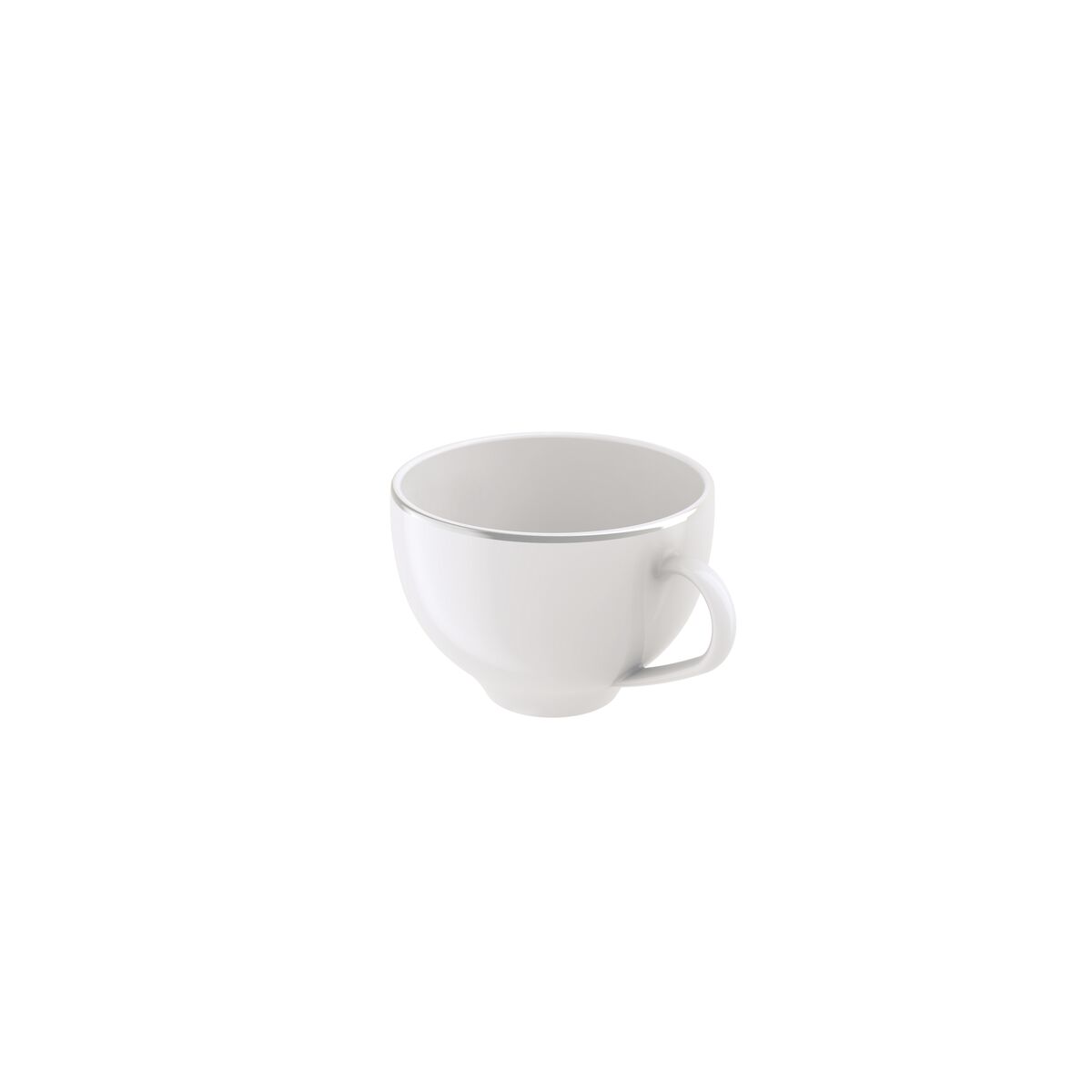 X&iacute;cara Ch&aacute; Tramontina Atena em Porcelana Decorada 250ml Cor Prata | Filete - SKU 96010621 - 4 image number 3