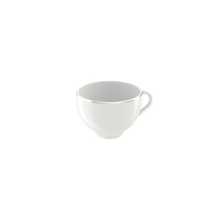X&iacute;cara Ch&aacute; Tramontina Atena em Porcelana Decorada 250ml Cor Prata | Filete - SKU 96010621 - 1
