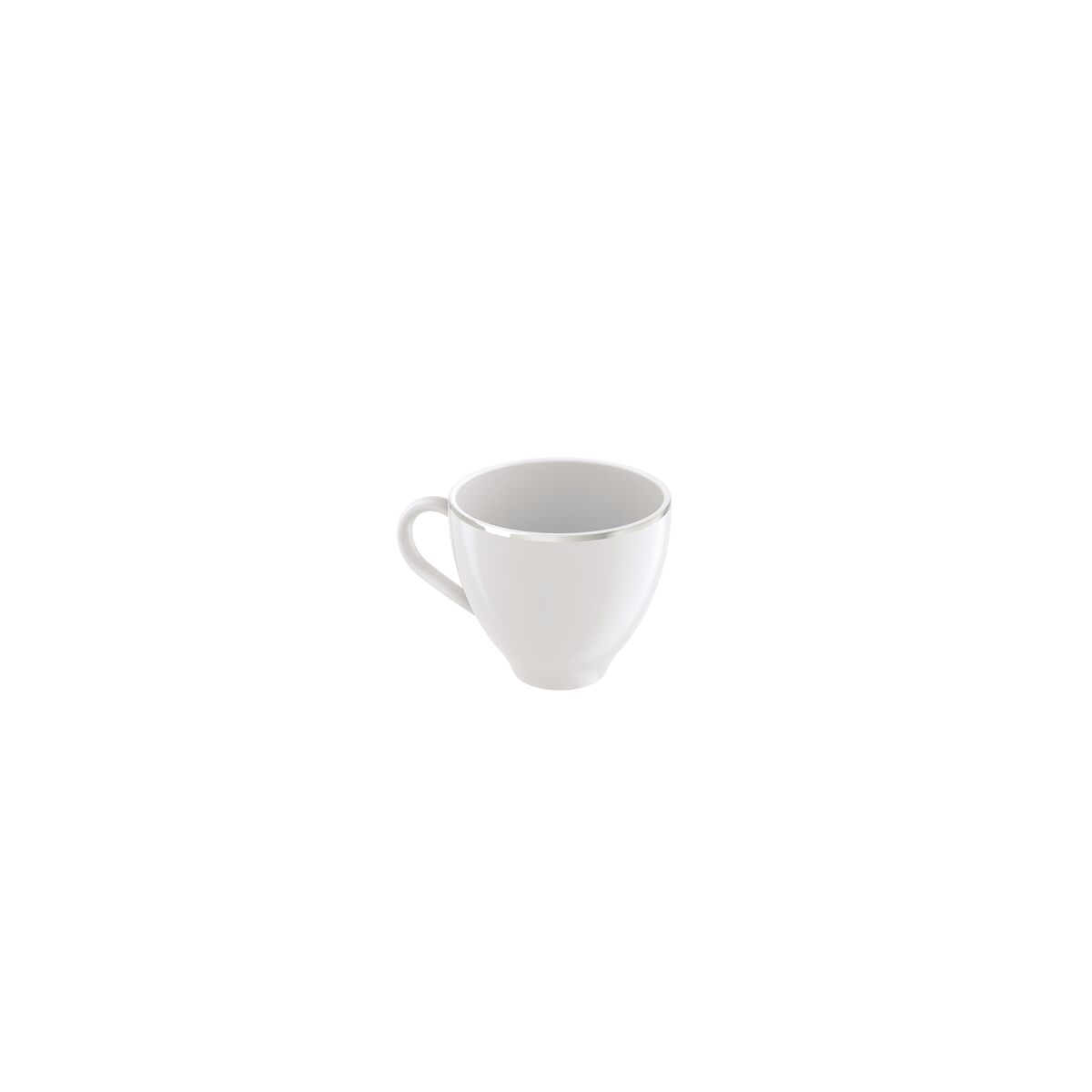 X&iacute;cara Caf&eacute; Tramontina Atena em Porcelana Decorada 100ml Cor Prata | Filete - SKU 96010623 - 2 image number 1
