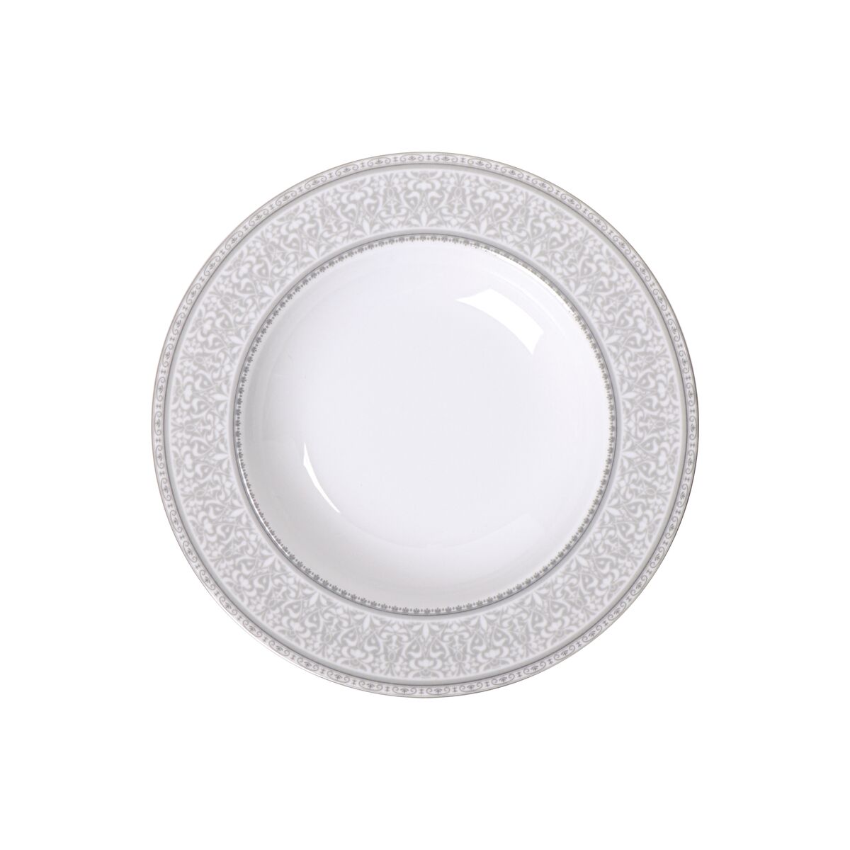 Tramontina Gabrielle Decorated Porcelain Soup Plate, 23 cm