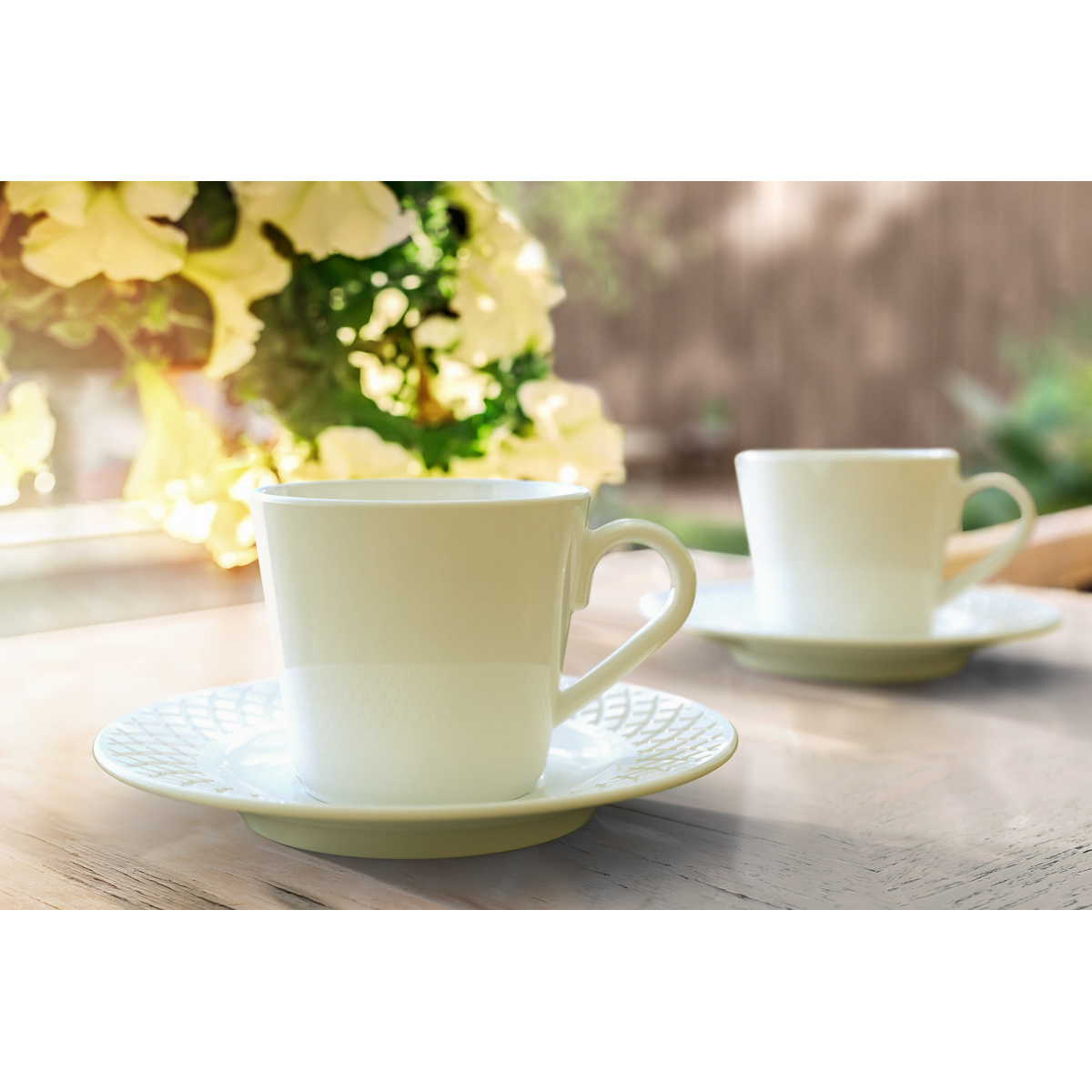 Aparelho de Jantar Tramontina Ingrid em Porcelana Decorada 20 Pe&ccedil;as Cor Branco - SKU 96011887 - 4 image number 3
