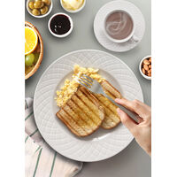 Aparelho de Jantar Tramontina Ingrid em Porcelana Decorada 30 Pe&ccedil;as Cor Branco - SKU 96011890 - 4 image number 3