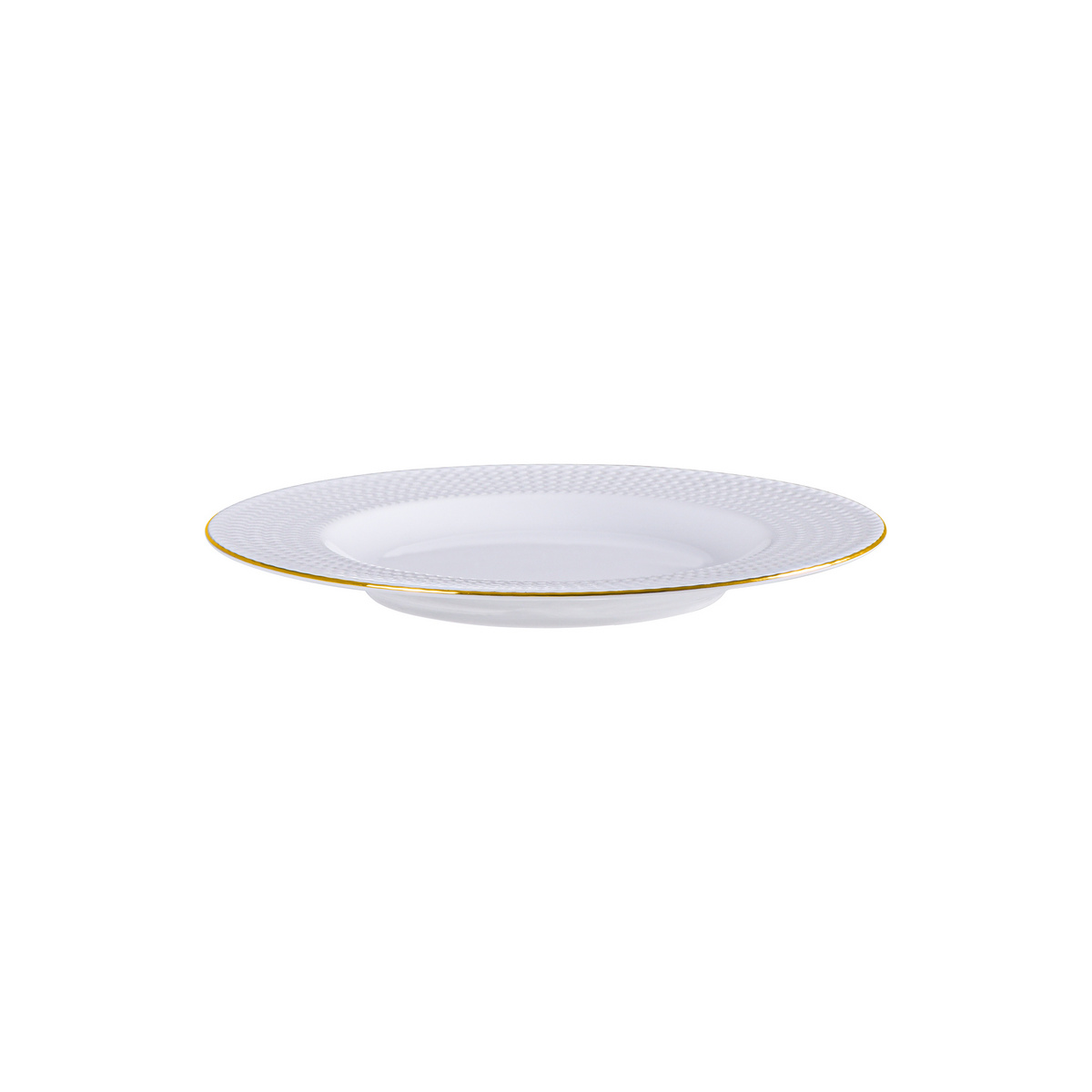 Prato Sobremesa Tramontina Mesh Filete de Ouro em Porcelana 21 cm Cor Branco - SKU 96012306 - 2 image number 1