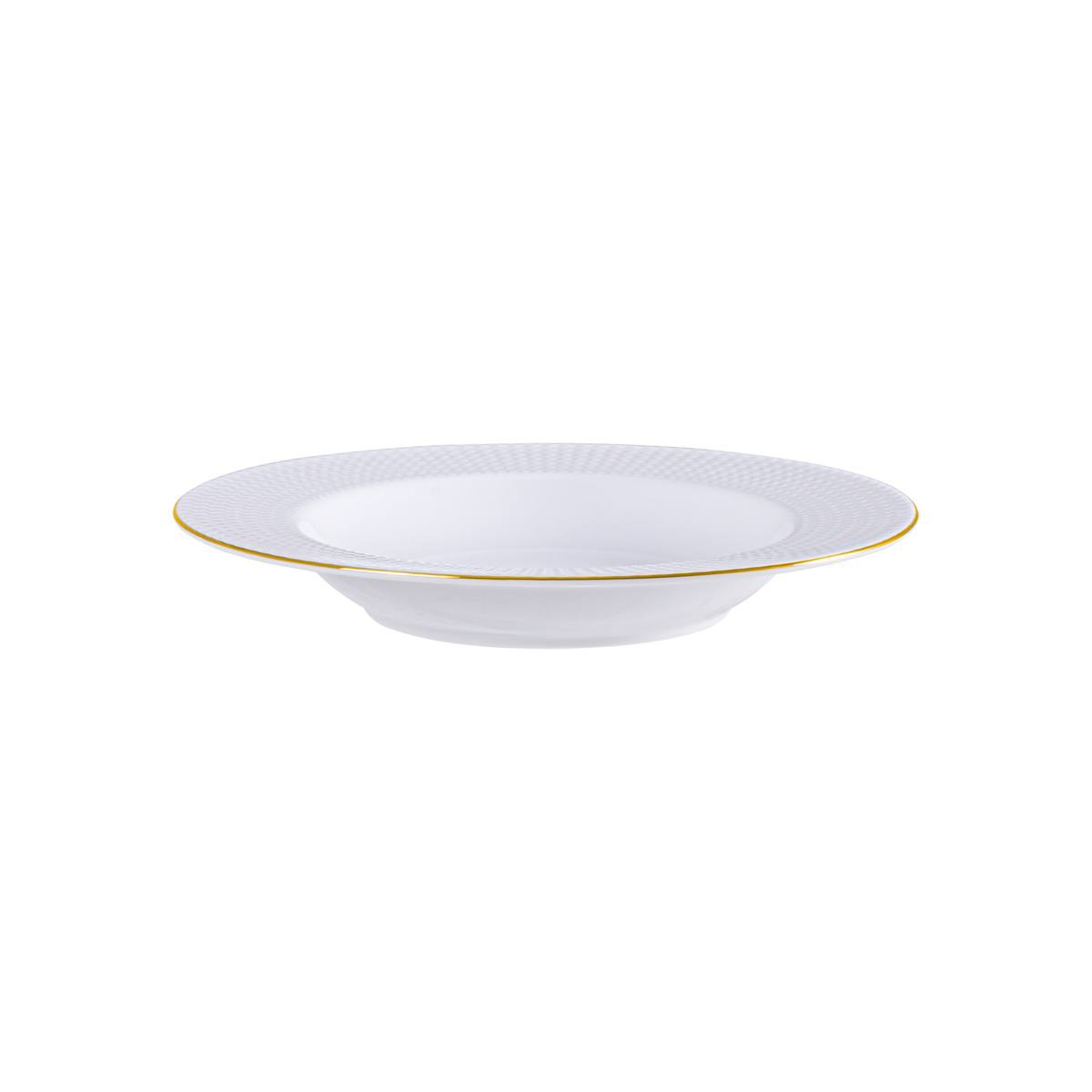 Prato Fundo Mesh Filetado em Porcelana 23 cm Cor Branco - SKU 96012310 - 2 image number 1