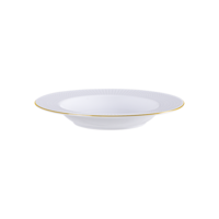 Prato Fundo Mesh Filetado em Porcelana 23 cm Cor Branco - SKU 96012310 - 2 image number 1