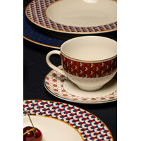 Conjunto X&iacute;cara e Pires de Ch&aacute; Tramontina Lazuli em Porcelana Decorada 250 ml 2 Pe&ccedil;as Cor Lil&aacute;s - SKU 96012537 - 2 image number 1