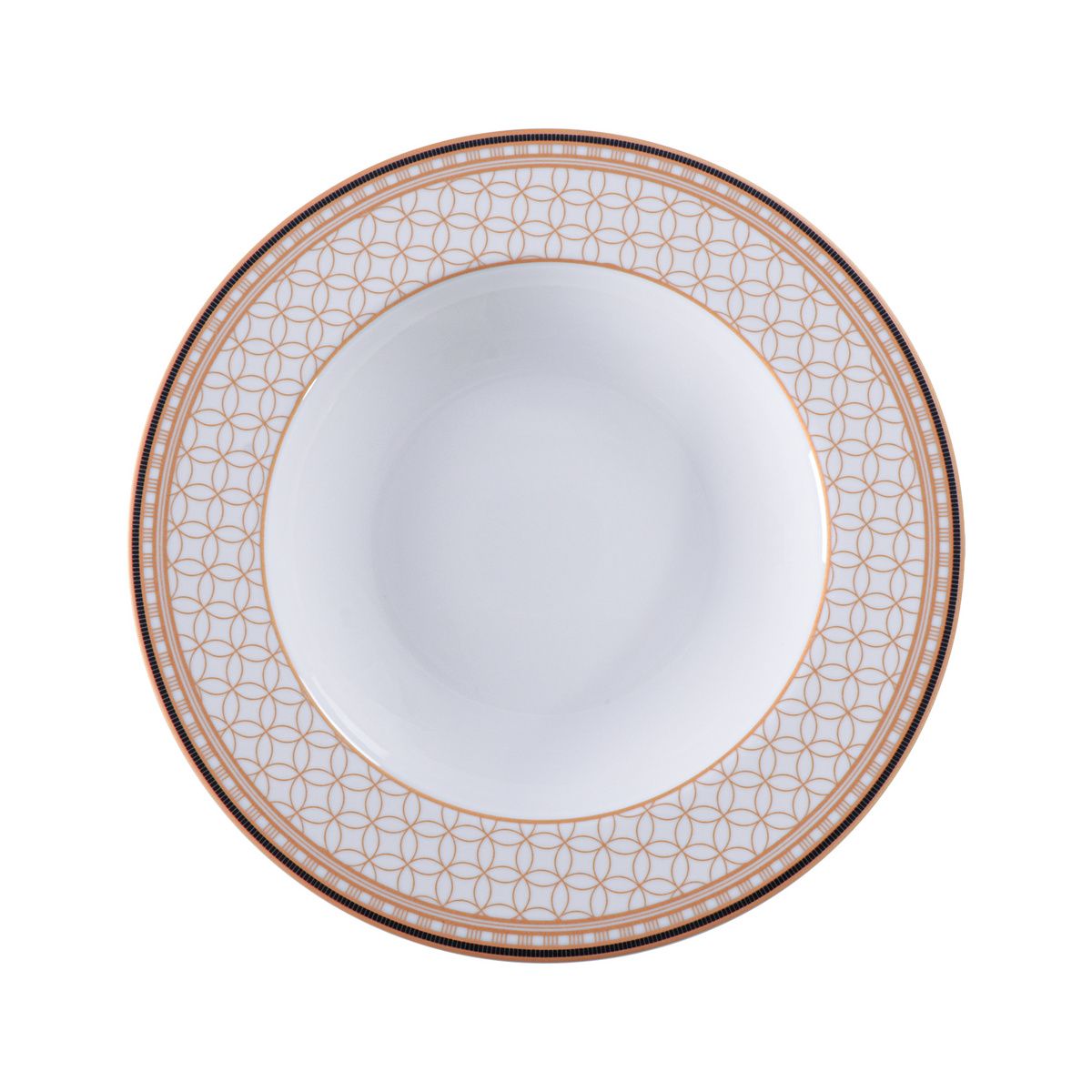Prato Fundo Tramontina Solaris em Porcelana Decorada 23 cm Cor Branco - SKU 96012610 - 1 image number 0