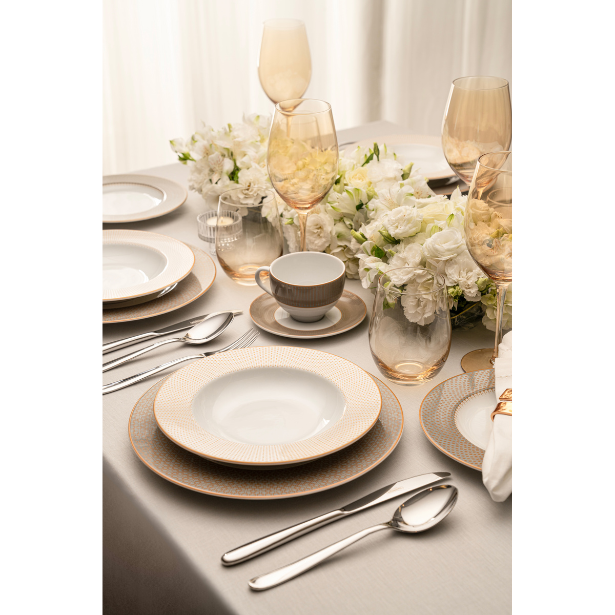 Prato Sobremesa Tramontina Aurum em Porcelana 21 cm Cor Branco - SKU 96012706 - 2 image number 1
