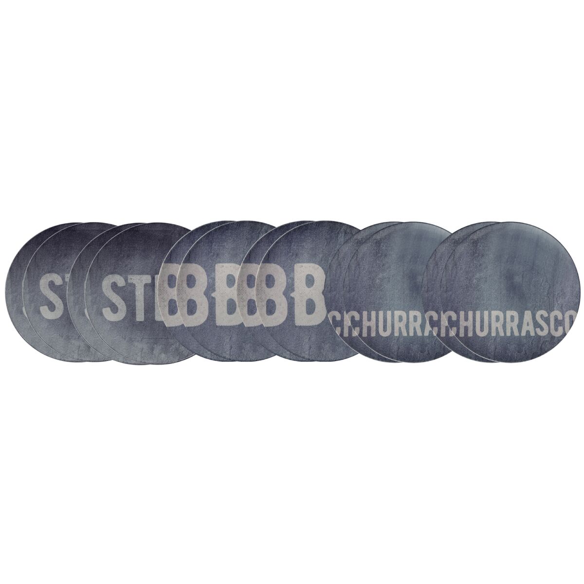Plato Raso Churrasco Stone 28 cm