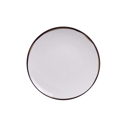Prato Sobremesa Tramontina Canyon em Porcelana Decorada 19 cm Cor Branco - SKU 96580133 - 1