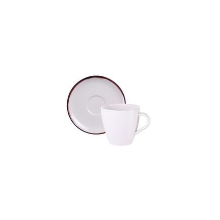 Conjunto X&iacute;cara e Pires de Ch&aacute; Tramontina Canyon em Porcelana Decorada 200 ml 2 Pe&ccedil;as Cor Decorado - SKU 96580135