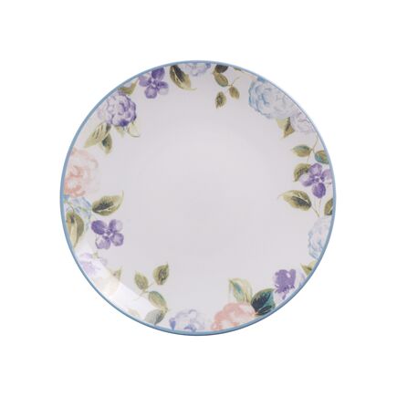Prato Sobremesa Tramontina Aura em Porcelana Decorada 19 cm Cor Branco - SKU 96580137 - 1