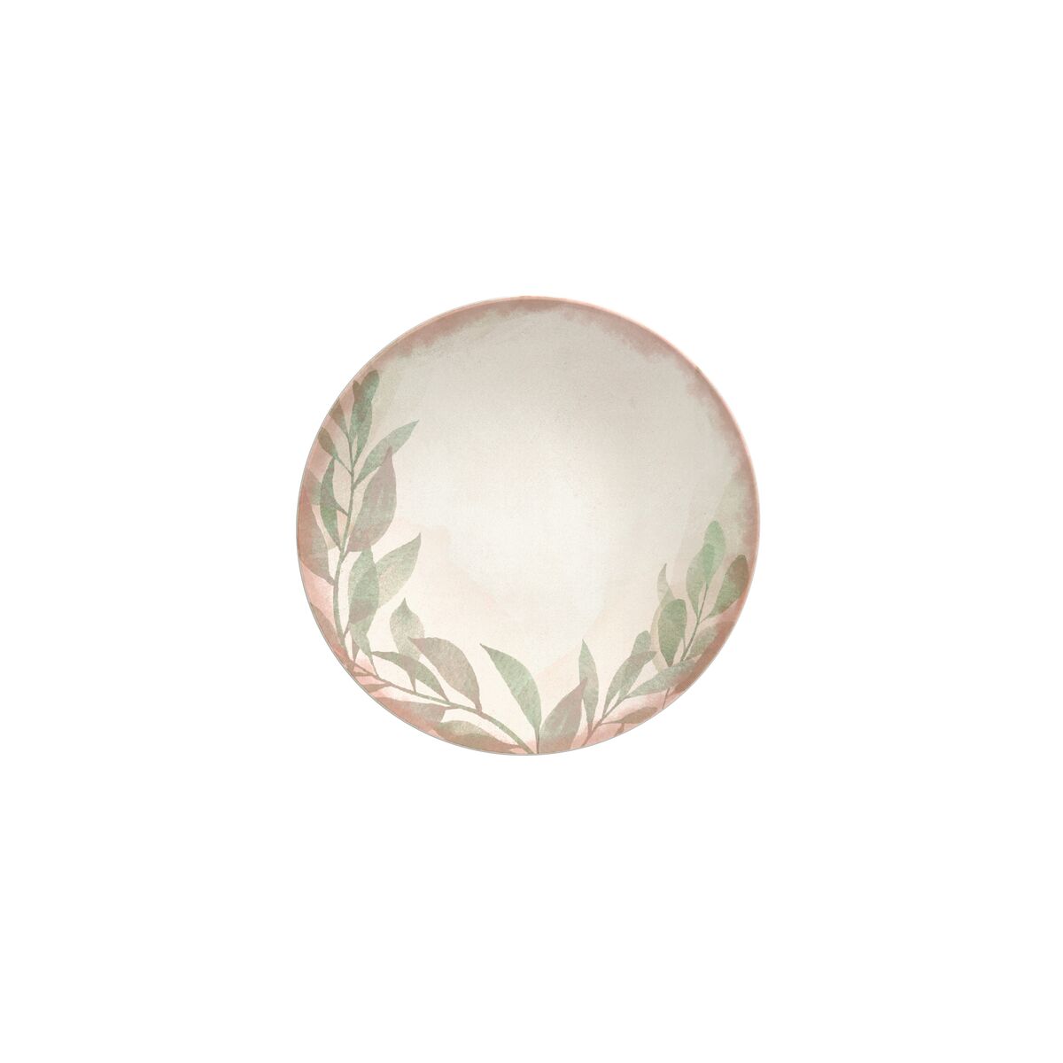 Prato Sobremesa Tramontina Natur em Porcelana Decorada 21 cm (Segunda Escolha) Cor Marrom - SKU 96580525 - 2 image number 1