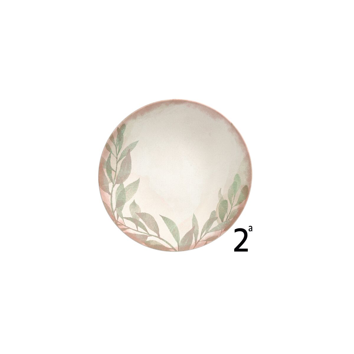 Prato Sobremesa Tramontina Natur em Porcelana Decorada 21 cm (Segunda Escolha) Cor Marrom - SKU 96580525 - 1 image number 0