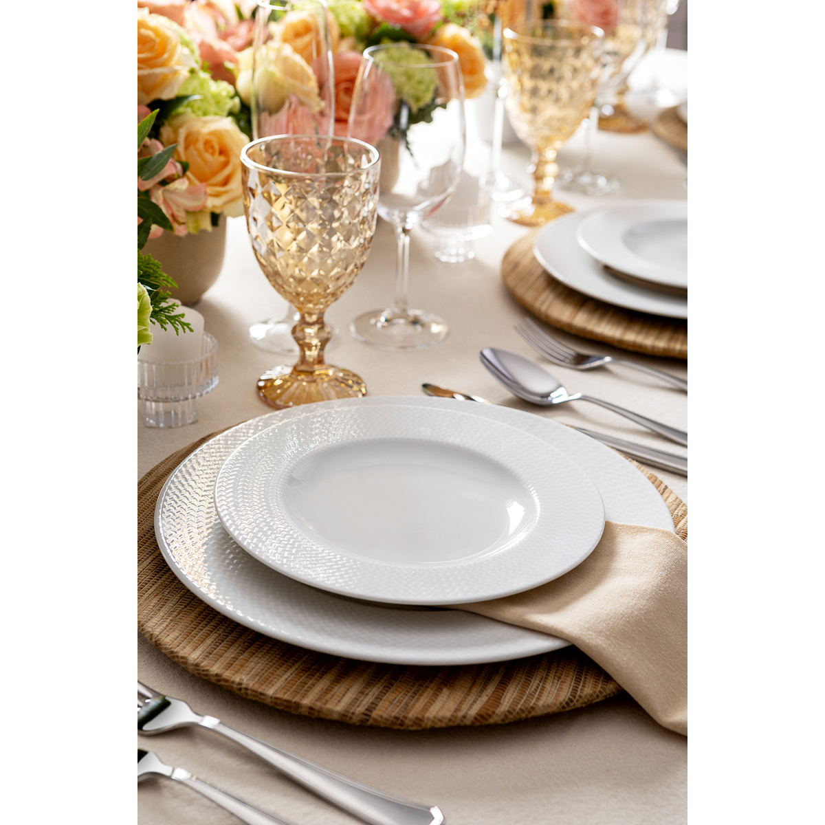 Aparelho de Jantar Tramontina Mesh em Porcelana Decorada 20 Pe&ccedil;as - SKU 96589028 - 2 image number 1