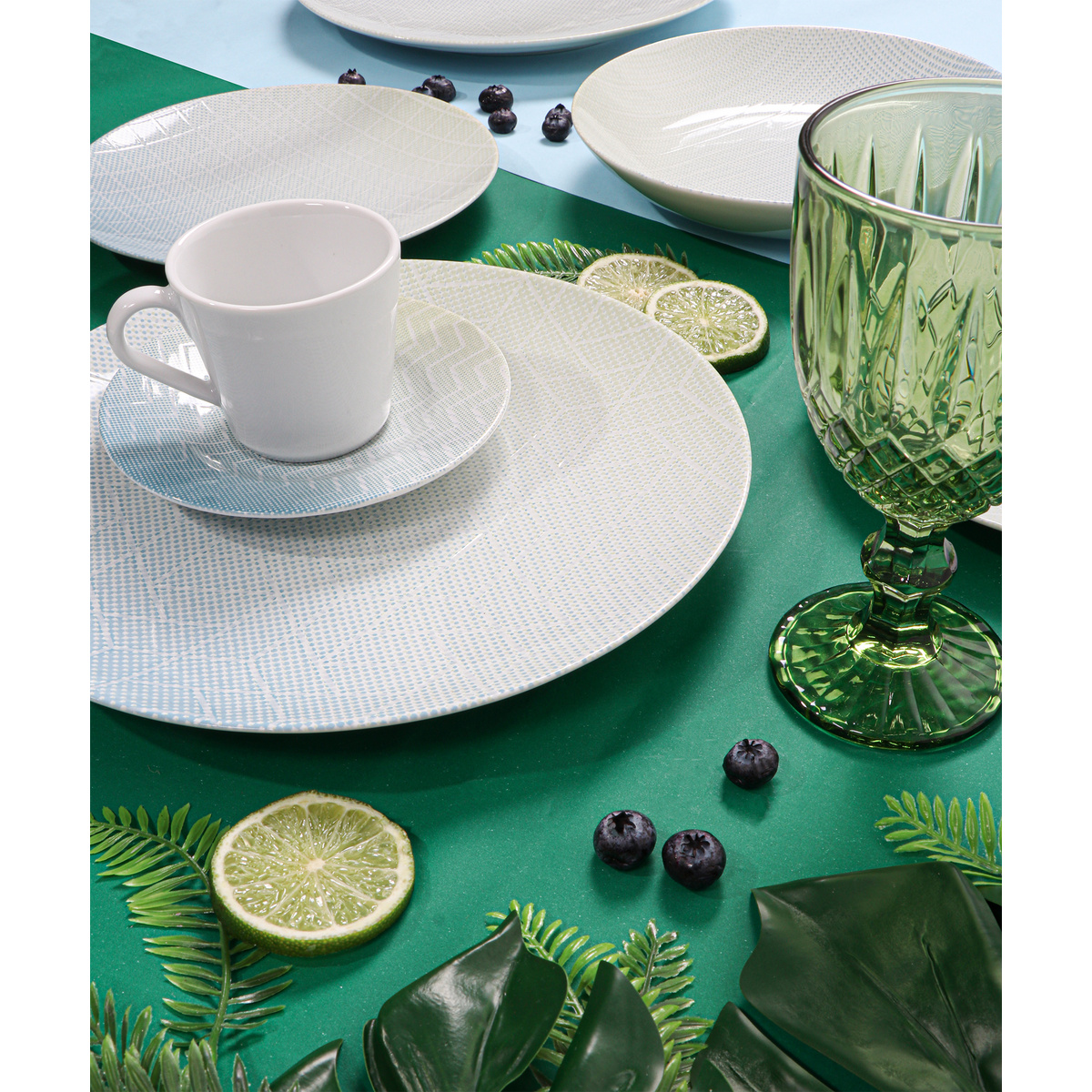 Aparelho de Jantar Tramontina Polaris em Porcelana Decorada 20 Pe&ccedil;as Cor Decorado - SKU 96589040 - 2 image number 1