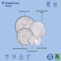 Aparelho de Jantar Tramontina Floralis em Porcelana Decorada 20 Pe&ccedil;as - SKU 96589042 - 2 image number 1