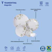 Aparelho de Jantar Tramontina Magn&oacute;lia em Porcelana Decorada 30 Pe&ccedil;as - SKU 96589070 - 2 image number 1