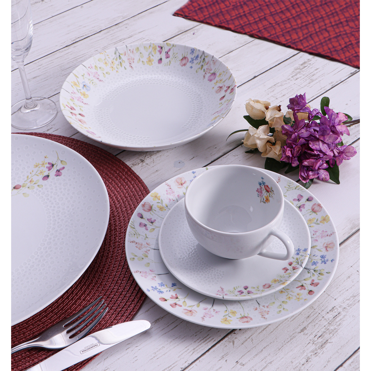 Aparelho de Jantar Tramontina Artemis em Porcelana Decorada 30 Pe&ccedil;as Cor Decorado - SKU 96589074 - 6 image number 5