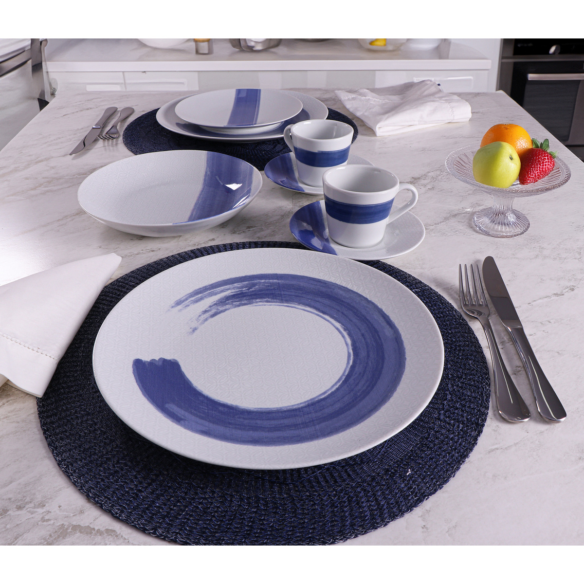 Aparelho de Jantar Tramontina Soho em Porcelana Decorada 30 Pe&ccedil;as Cor Decorado - SKU 96589075 - 3 image number 2