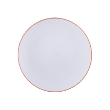 Prato Raso Tramontina Jeri Mocha em Porcelana 27 cm Cor Branco - SKU 96601602 - 1
