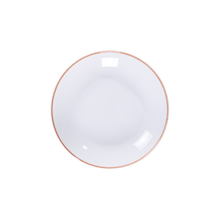 Prato Fundo Tramontina Jeri Mocha em Porcelana 22cm Cor Branco - SKU 96601611