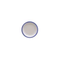 Prato Sobremesa Tramontina Rústico Azul em Porcelana Decorada 21 cm