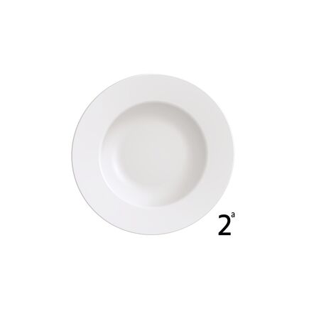Prato Raso Tramontina Elena em Porcelana 28 cm (Segunda Escolha) Cor Branco - SKU 96900005