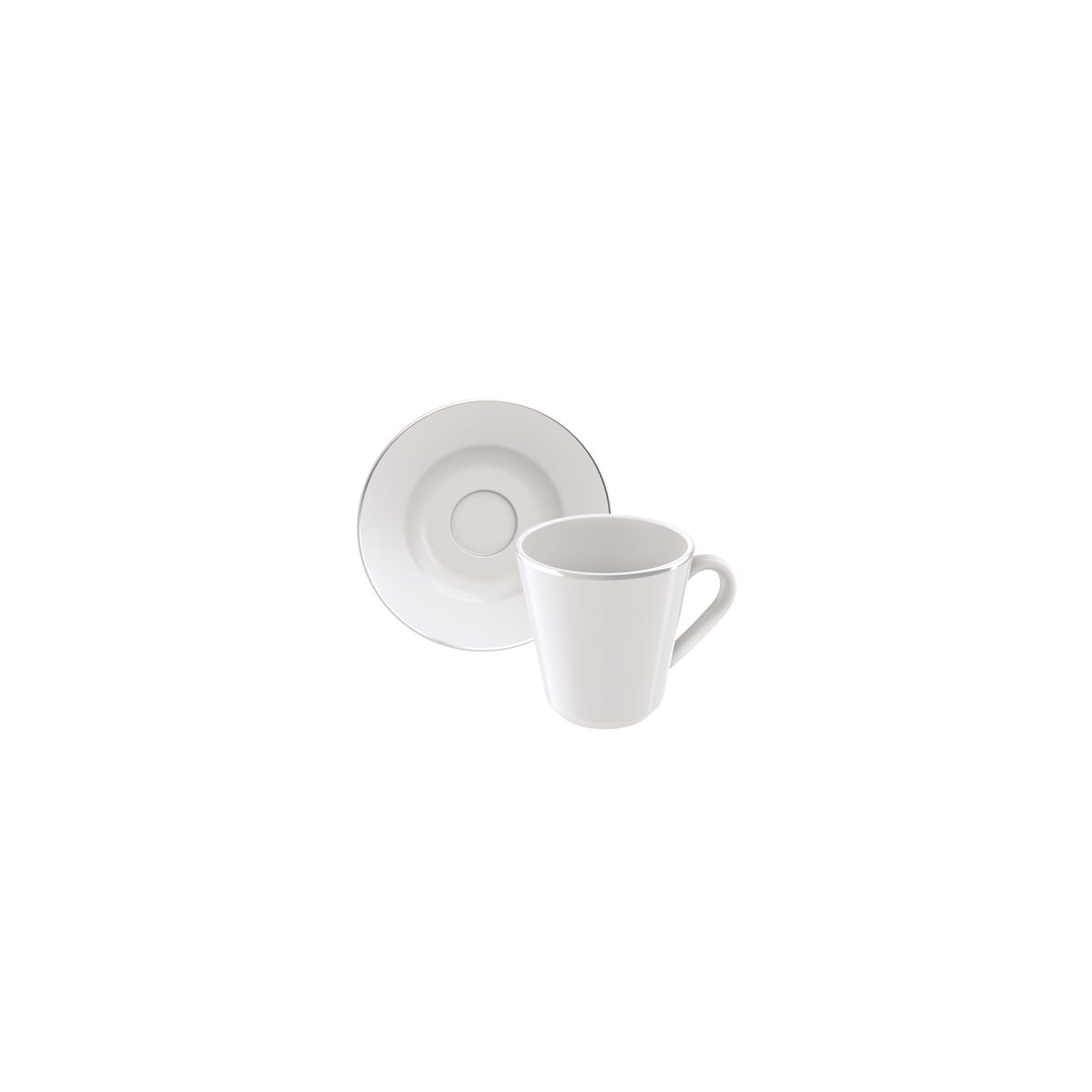 Kit X&iacute;cara e Pires de Caf&eacute;Tramontina Joana em Porcelana Decorada 70 ml 06 Pe&ccedil;as Cor Ouro| Filete - SKU 96950123 - 2 image number 1