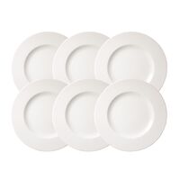 Kit Prato Raso Tramontina Quartzo em Porcelana Decorada 28 cm 06 Pe&ccedil;as Cor Branco - SKU 96950136 - 3 image number 2