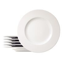 Kit Prato Raso Tramontina Quartzo em Porcelana Decorada 28 cm 06 Pe&ccedil;as Cor Branco - SKU 96950136 - 1 image number 0