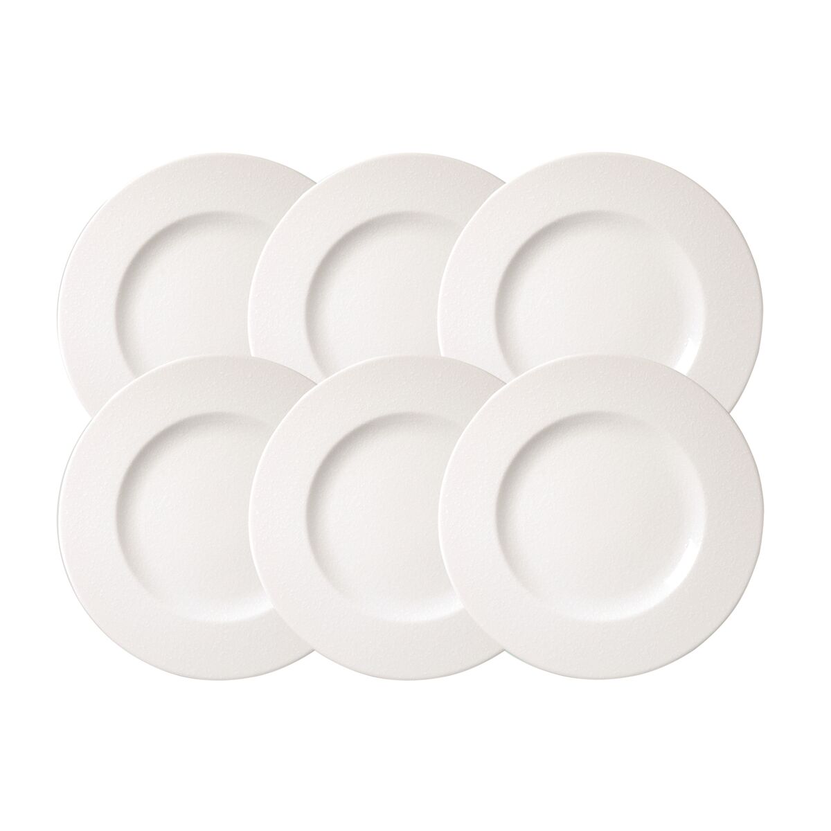 Kit Prato Raso Tramontina Quartzo em Porcelana Decorada 27 cm 06 Pe&ccedil;as Cor Branco - SKU 96950137 - 3 image number 2