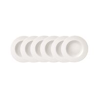 Kit Prato Fundo Tramontina Quartzo em Porcelana 23 cm 06 Pe&ccedil;as Cor Branco - SKU 96950139 - 2 image number 1