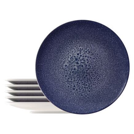 Kit Prato Raso Tramontina Top&aacute;zio em Porcelana Decorada 28 cm 06 Pe&ccedil;as Cor Decorado - SKU 96950150