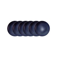 Kit Prato Sobremesa Tramontina Top&aacute;zio em Porcelana Decorada 21 cm 06 Pe&ccedil;as Cor Branco - SKU 96950151 - 2 image number 1