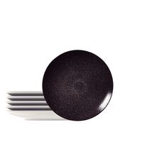 Kit Prato Sobremesa Tramontina Lunar em Porcelana Decorada 21 cm 06 Peças