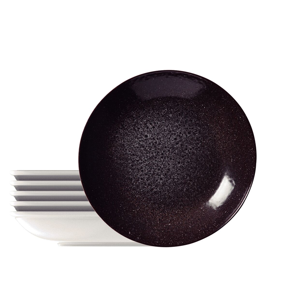 Kit Prato Fundo Tramontina Lunar em Porcelana Decorada 22 cm 06 Pe&ccedil;as Cor Decorado - SKU 96950155 - 1 image number 0