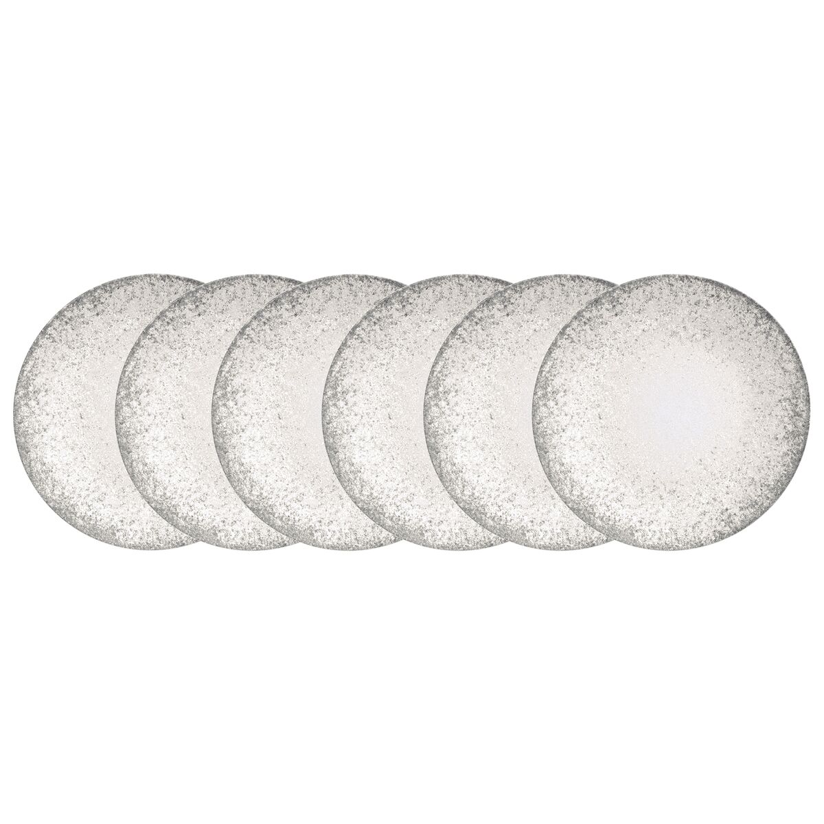 Kit Prato Raso Tramontina Camila em Porcelana Decorada 28 cm 06 Pe&ccedil;as Cor Cinza - SKU 96950180 - 3 image number 2