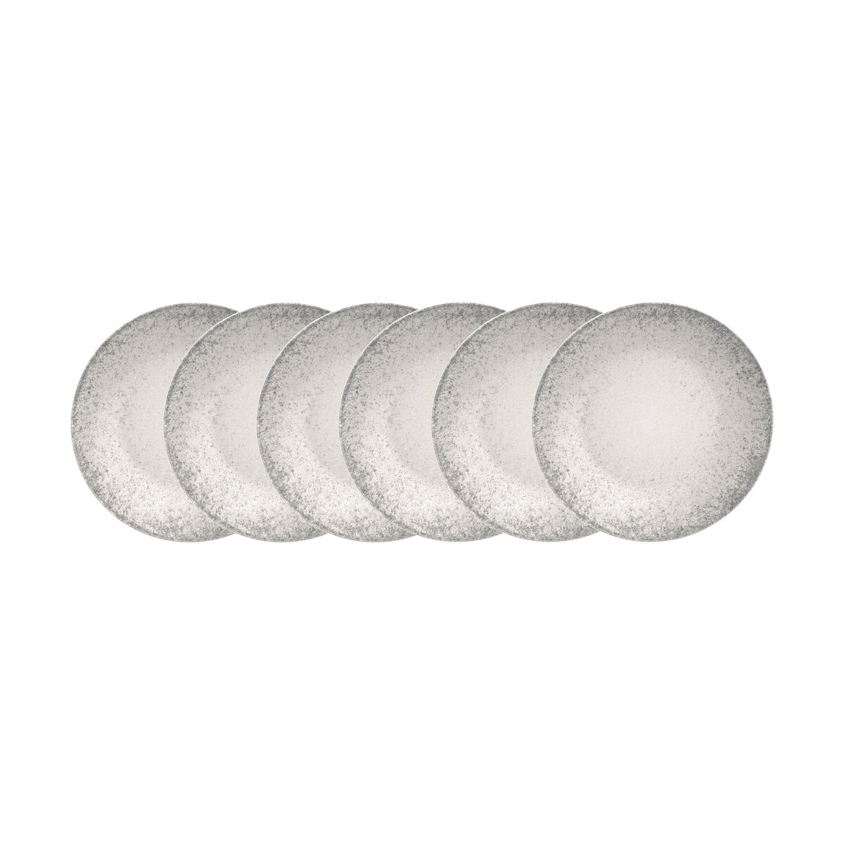 Kit Prato Fundo Tramontina Camila em Porcelana Decorada 22 cm 06 Pe&ccedil;as Cor Cinza - SKU 96950182 - 3 image number 2