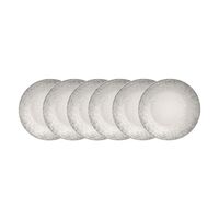 Kit Prato Fundo Tramontina Camila em Porcelana Decorada 22 cm 06 Pe&ccedil;as Cor Cinza - SKU 96950182 - 3 image number 2