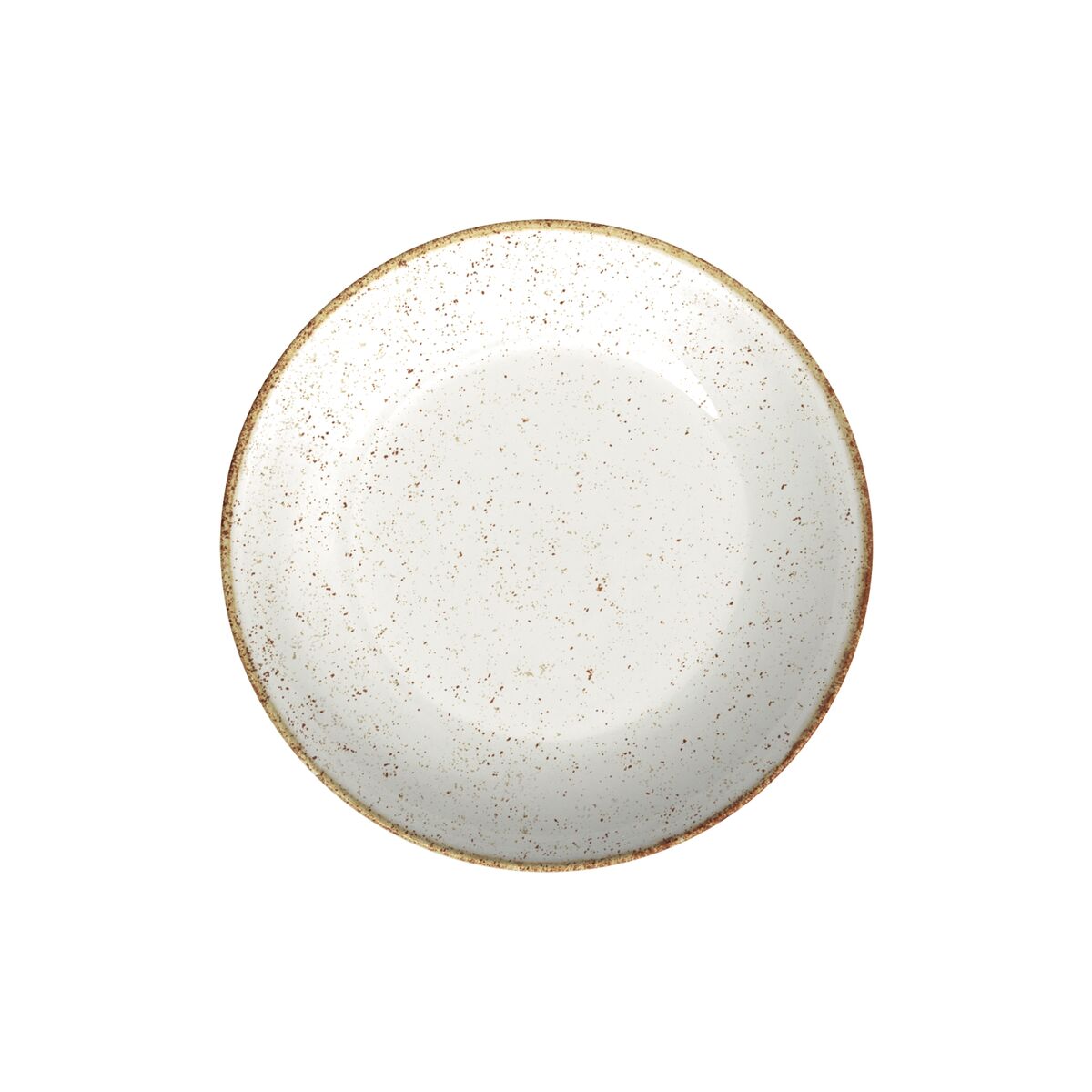 Tramontina Rústico Brown 22 cm Decorated Porcelain Deep Plate