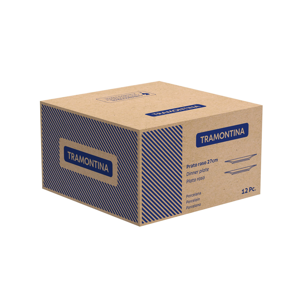 Prato Raso Tramontina Sancho MaxForce em Porcelana 27 cm Cor Decorado - SKU 96980098 - 5 image number 4