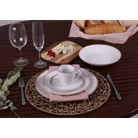 Aparelho de Jantar Tramontina R&uacute;stico Marrom em Porcelana 20 Pe&ccedil;as Cor Branco - SKU 96989012 - 4 image number 3