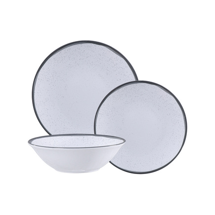 Jogo de Pratos Tramontina Vesuvio em Porcelana com Bowl 12 Pe&ccedil;as Cor Branco - SKU 96990203 - 1