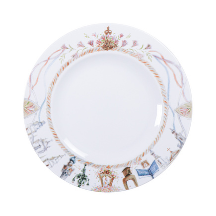 Prato Raso Tramontina Ess&ecirc;ncia Do C&iacute;rio em Porcelana Decorada 27 cm Cor Decorado - SKU 96990236